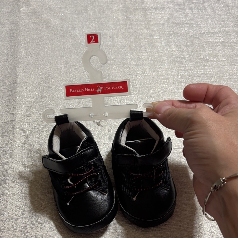 Beverly Hills Polo Club Black Dress Shoes for Kids
